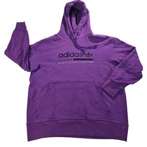 Adidas Originals - Mens Large Purple Pullover Hoodie - Built For Purpose